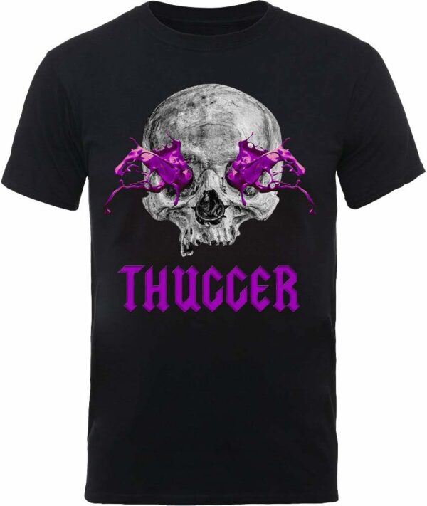 Young Thug Men's Thugger Slim Skull Slim Fit T-Shirt Black